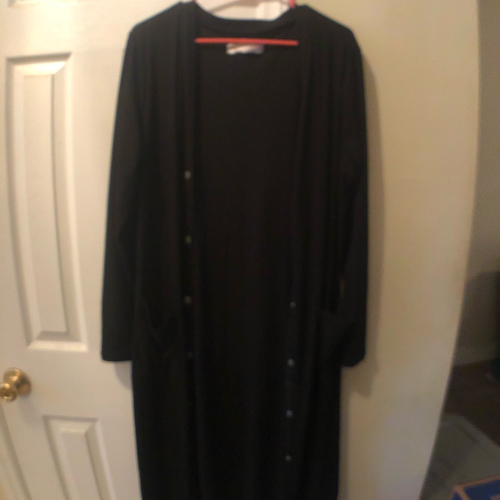 *FINAL SALE* Snap button duster cardigan